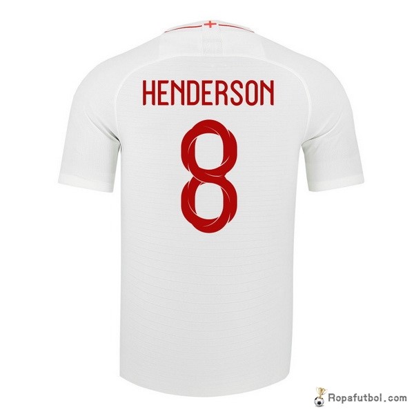 Camiseta Inglaterra Replica Primera Ropa Henderson 2018 Blanco